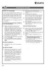 Предварительный просмотр 48 страницы Würth 0864 92 Operating Instructions Manual