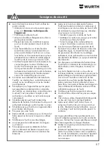 Предварительный просмотр 57 страницы Würth 0864 92 Operating Instructions Manual