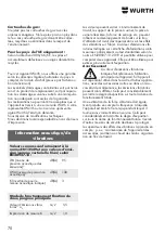 Preview for 70 page of Würth 0864 92 Operating Instructions Manual