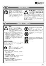 Preview for 89 page of Würth 0864 92 Operating Instructions Manual