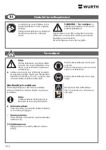 Preview for 152 page of Würth 0864 92 Operating Instructions Manual