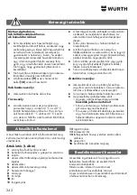 Предварительный просмотр 242 страницы Würth 0864 92 Operating Instructions Manual