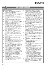 Предварительный просмотр 250 страницы Würth 0864 92 Operating Instructions Manual