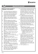 Предварительный просмотр 254 страницы Würth 0864 92 Operating Instructions Manual