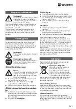 Предварительный просмотр 261 страницы Würth 0864 92 Operating Instructions Manual