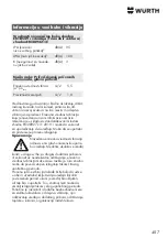 Preview for 407 page of Würth 0864 92 Operating Instructions Manual