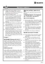 Preview for 415 page of Würth 0864 92 Operating Instructions Manual