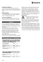 Preview for 422 page of Würth 0864 92 Operating Instructions Manual