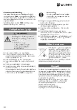 Preview for 52 page of Würth 0891 110 500 Translation Of The Original Operating Instructions