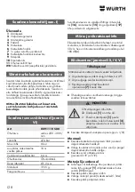 Preview for 128 page of Würth 0891 110 500 Translation Of The Original Operating Instructions