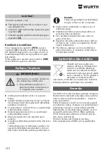 Preview for 142 page of Würth 0891 110 500 Translation Of The Original Operating Instructions