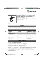 Preview for 8 page of Würth 0891 130 Translation Of The Original Operating Instructions