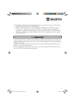 Preview for 9 page of Würth 0891 130 Translation Of The Original Operating Instructions