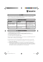 Preview for 50 page of Würth 0891 130 Translation Of The Original Operating Instructions