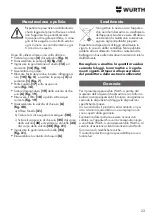 Preview for 23 page of Würth 0891 385 008 Translation Of The Original Operating Instructions