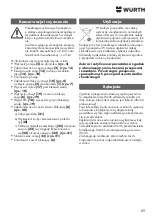 Preview for 89 page of Würth 0891 385 008 Translation Of The Original Operating Instructions