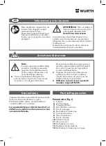 Preview for 12 page of Würth 0891 385 020 Translation Of The Original Operating Instructions