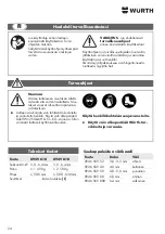 Предварительный просмотр 24 страницы Würth 0949 610 Translation Of The Original Operating Instructions