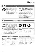 Предварительный просмотр 32 страницы Würth 0949 610 Translation Of The Original Operating Instructions