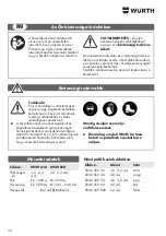 Предварительный просмотр 34 страницы Würth 0949 610 Translation Of The Original Operating Instructions