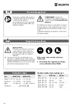 Предварительный просмотр 38 страницы Würth 0949 610 Translation Of The Original Operating Instructions