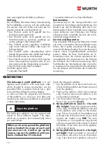 Preview for 10 page of Würth 0962 975 7 Instructions Manual