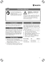 Preview for 11 page of Würth 0964 764 009 Translation Of The Original Operating Instructions