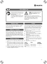 Preview for 15 page of Würth 0964 764 009 Translation Of The Original Operating Instructions