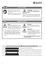 Preview for 6 page of Würth 0981 180 701 Translation Of The Original Operating Instructions