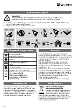 Предварительный просмотр 50 страницы Würth 0981 180 851 Translation Of The Original Operating Instructions