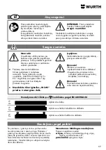 Предварительный просмотр 69 страницы Würth 0981 180 851 Translation Of The Original Operating Instructions