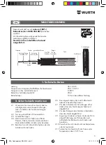 Предварительный просмотр 3 страницы Würth 0984 990 100 Translation Of The Original Operating Instructions