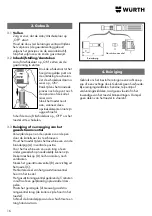 Предварительный просмотр 16 страницы Würth 0984 990 400 Translation Of The Original Operating Instructions