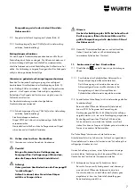 Предварительный просмотр 7 страницы Würth 1952 004 001 Translation Of The Original Operating Instructions