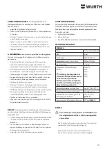 Preview for 13 page of Würth 1952 008 114 Translation Of The Original Operating Instructions