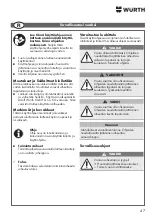 Предварительный просмотр 47 страницы Würth 5634 003 201 Translation Of The Original Operating Instructions