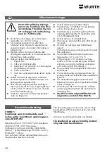 Предварительный просмотр 52 страницы Würth 5634 003 201 Translation Of The Original Operating Instructions