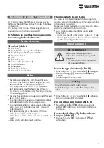 Preview for 7 page of Würth 5700 202 X Operating Instructions Manual