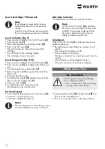 Preview for 12 page of Würth 5700 202 X Operating Instructions Manual