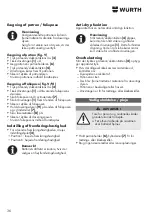 Preview for 36 page of Würth 5700 202 X Operating Instructions Manual