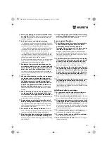 Preview for 7 page of Würth 5700 513 X Translation Of The Original Operating Instructions