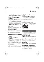 Preview for 11 page of Würth 5700 513 X Translation Of The Original Operating Instructions