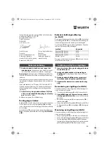 Preview for 27 page of Würth 5700 513 X Translation Of The Original Operating Instructions