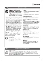 Preview for 31 page of Würth 5701 400 00X Translation Of The Original Operating Instructions