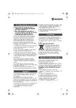 Предварительный просмотр 26 страницы Würth 5708 300 1 Translation Of The Original Operating Instructions