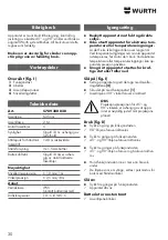 Предварительный просмотр 30 страницы Würth 5709 300 030 Translation Of The Original Operating Instructions