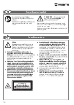 Предварительный просмотр 32 страницы Würth 5709 300 030 Translation Of The Original Operating Instructions