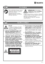 Предварительный просмотр 71 страницы Würth 5709 300 030 Translation Of The Original Operating Instructions