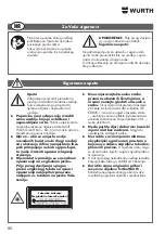 Preview for 80 page of Würth 5709 300 030 Translation Of The Original Operating Instructions