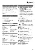 Preview for 81 page of Würth 5709 300 030 Translation Of The Original Operating Instructions